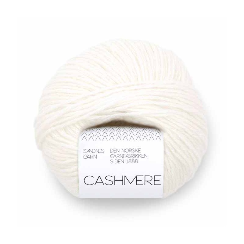 Cashmere 1002 White Sandnes Garn