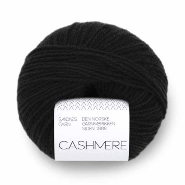 Cashmere 1099 Black Sandnes Garn