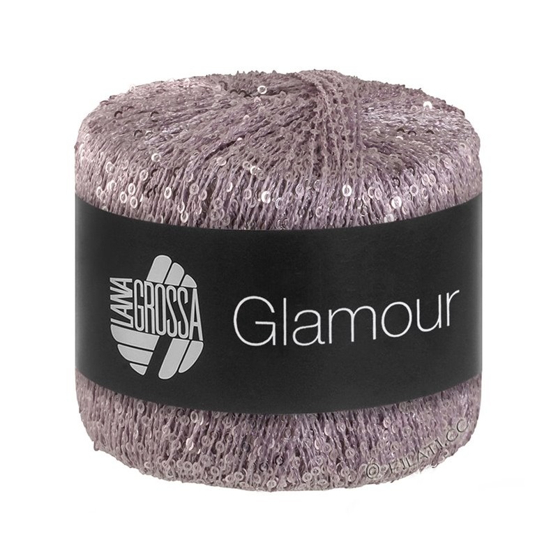 Lana Grossa Glamour 02 Purple Grey