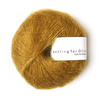 Soft Silk Mohair Dark Mustard RMS Knitting for Olive