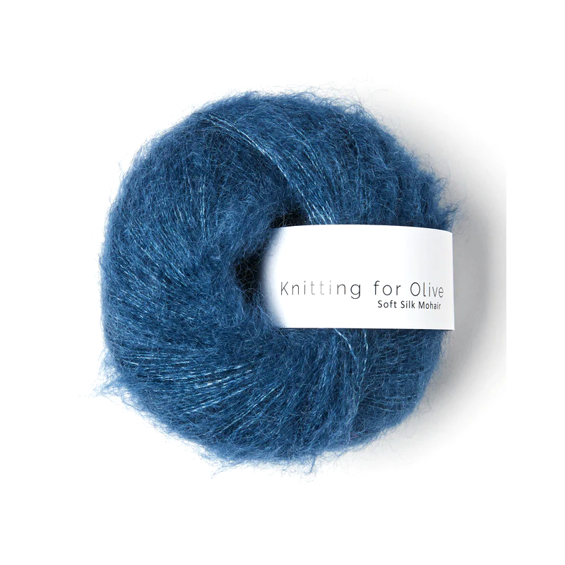 Knitting For Olive Soft Silk Mohair Blue Tilt Mohair Strong, Responsibly and ethically sourced