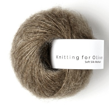 Soft Silk Mohair Dark Hazel RMS Knitting for Olive