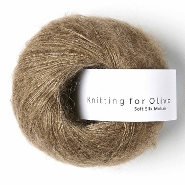 Soft Silk Mohair Nut Brown RMS Knitting for Olive
