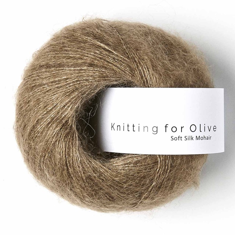 Soft Silk Mohair Nut Brown RMS Knitting for Olive
