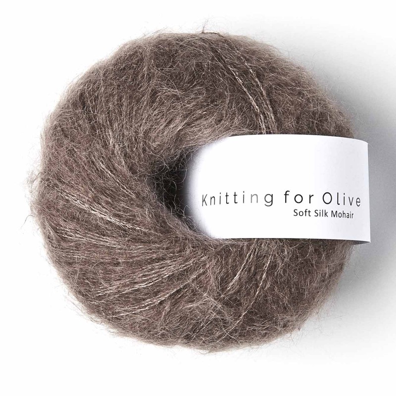 Soft Silk Mohair Plum Clay RMS Knitting for Olive