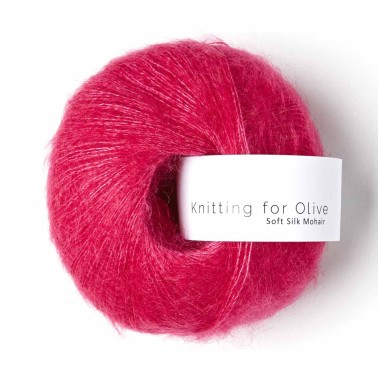Knitting For Olive Soft Silk Mohair Pink Daisies Mohair Strong, Responsibly and ethically sourced