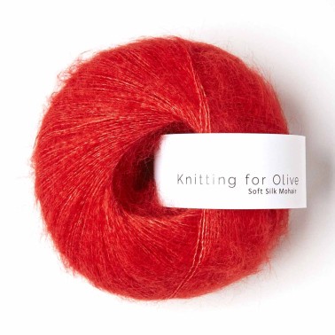Soft Silk Mohair Red Currant RMS Knitting for Olive