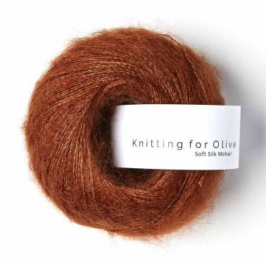 Soft Silk Mohair Rust RMS Knitting for Olive