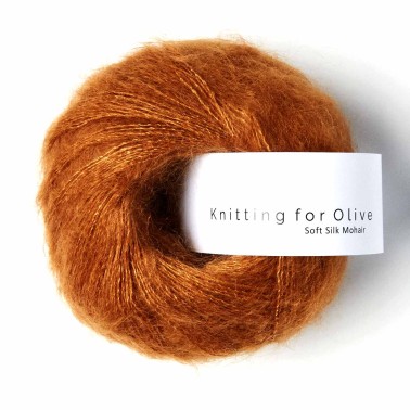 Soft Silk Mohair Copper RMS Knitting for Olive