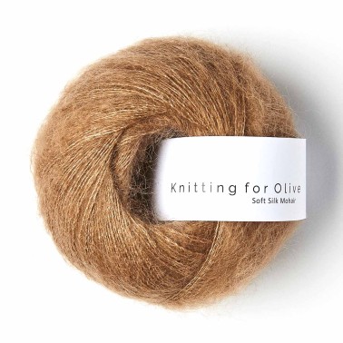 Soft Silk Mohair Brown Nougat RMS Knitting for Olive