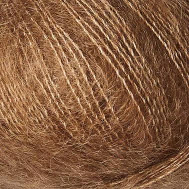 Knitting For Olive Soft Silk Mohair Brown Nougat, mohair duradero y obtenido éticamente