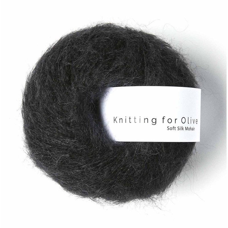 Soft Silk Mohair Licorice RMS Knitting for Olive
