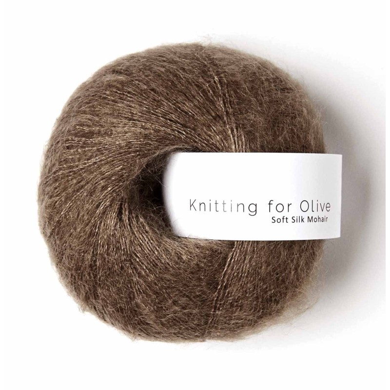 Soft Silk Mohair Bark RMS Knitting for Olive