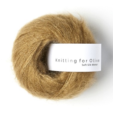 Soft Silk Mohair Camel RMS Knitting for Olive