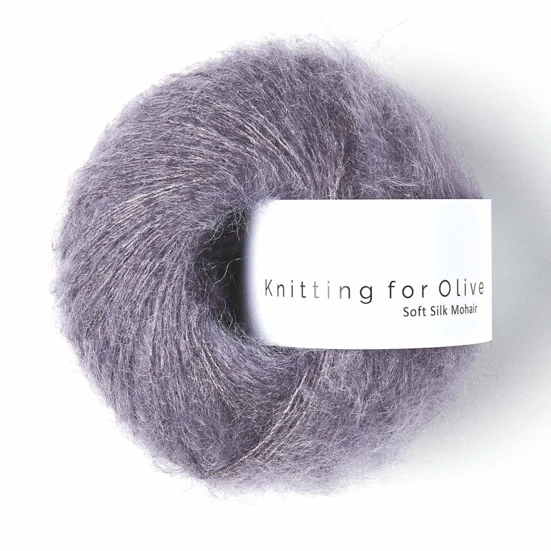 Soft Silk Mohair Dusty Violet RMS Knitting for Olive