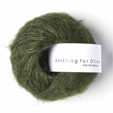 Soft Silk Mohair Bottle Green RMS Knitting for Olive