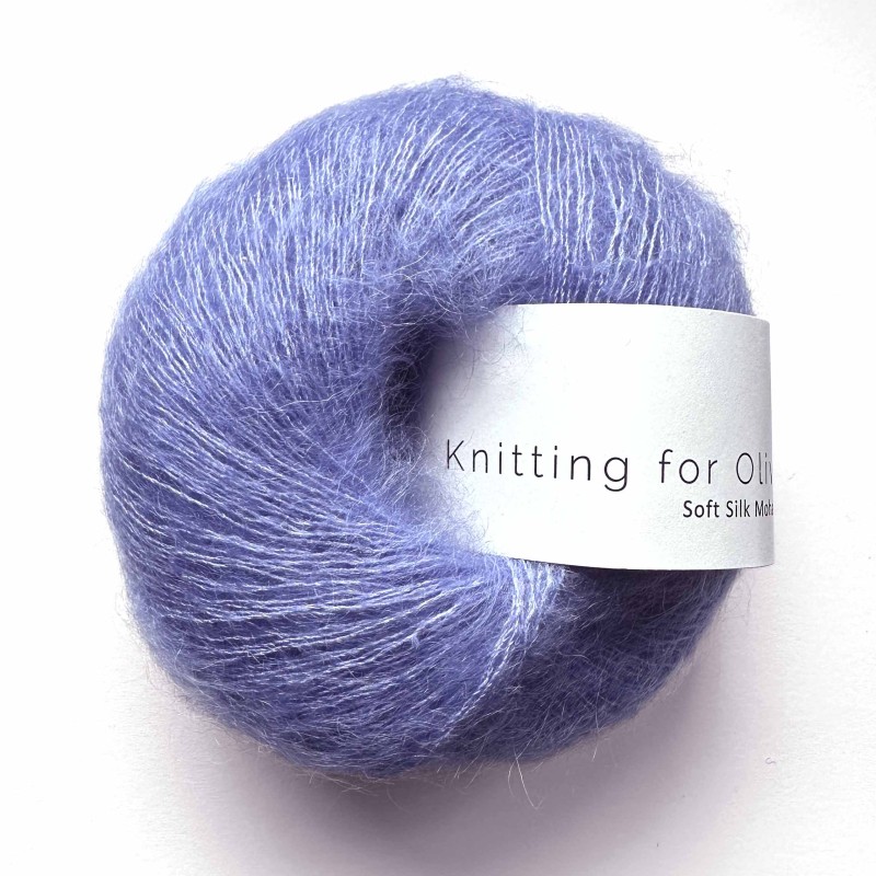 Soft Silk Mohair Lavender Blue RMS Knitting for Olive
