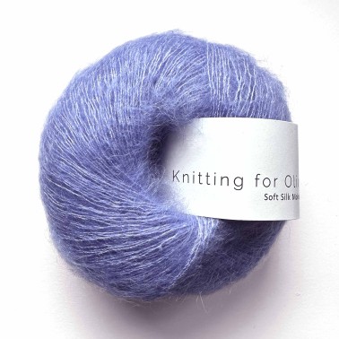Soft Silk Mohair Lavender Blue RMS Knitting for Olive