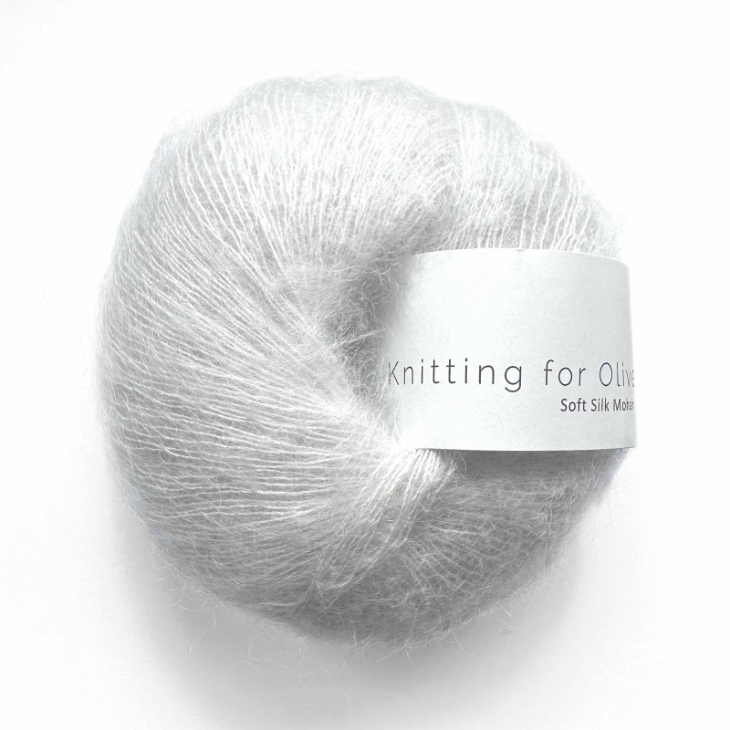 Soft Silk Mohair Limestone RMS Knitting for Olive