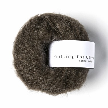Soft Silk Mohair Dark Moose RMS Knitting for Olive