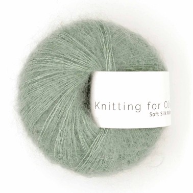 Soft Silk Mohair Eucalyptus RMS Knitting for Olive