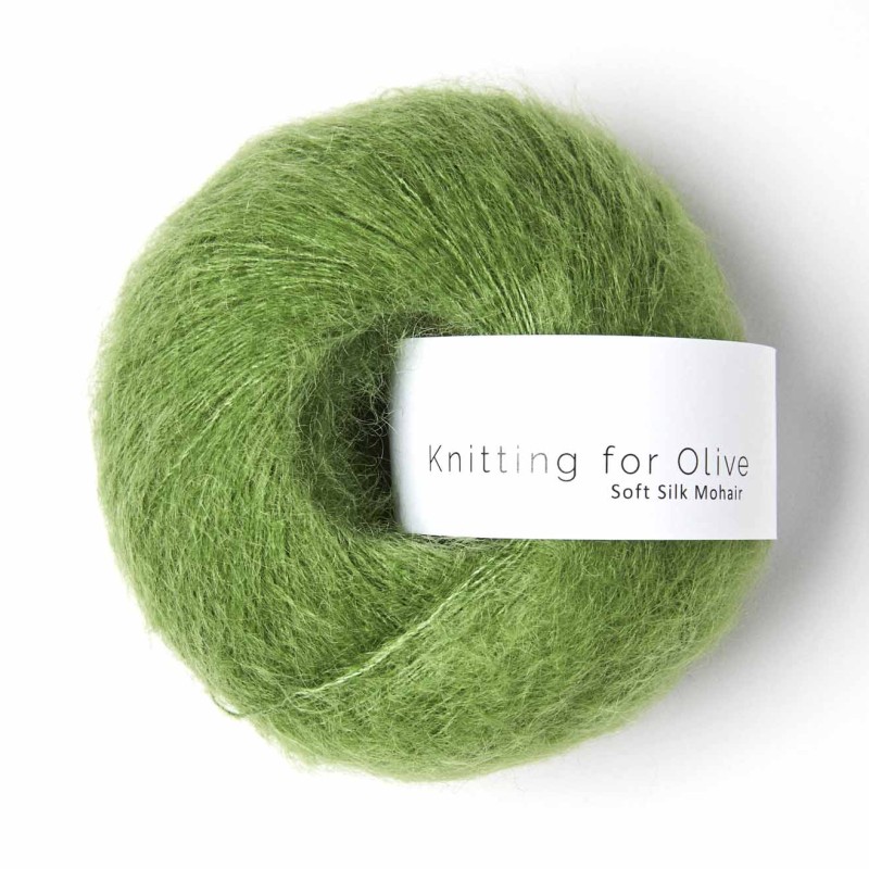 Soft Silk Mohair Clover Green RMS Knitting for Olive