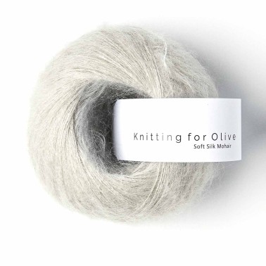 Soft Silk Mohair Pearl Grey RMS Knitting for Olive