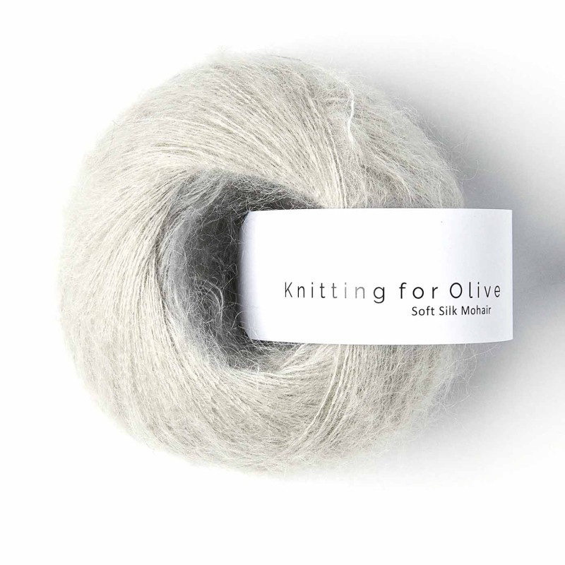 Soft Silk Mohair Pearl Grey RMS Knitting for Olive