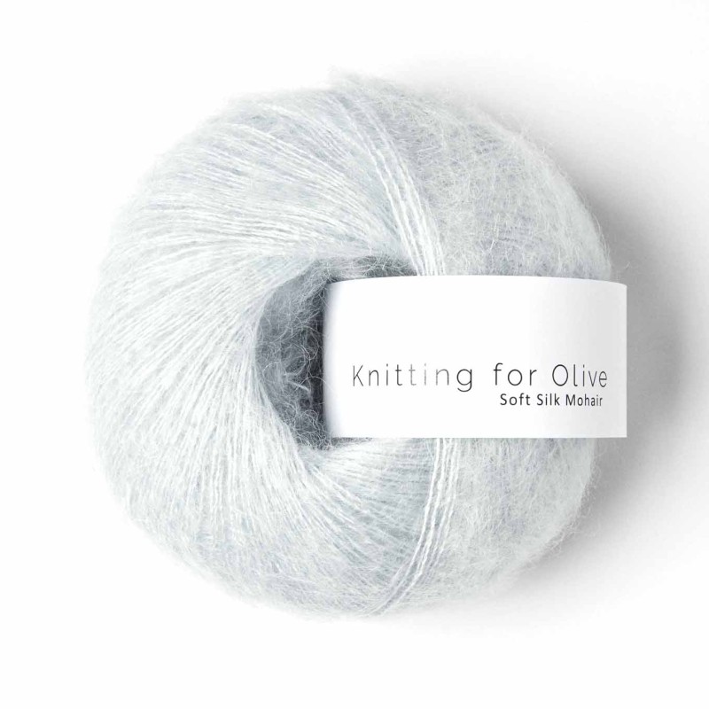 Knitting For Olive Soft Silk Mohair Ice Blue Mohair Strong, Responsibly and ethically sourced