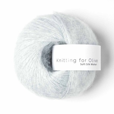 Knitting For Olive Soft Silk Mohair Ice Blue Mohair Strong, Responsibly and ethically sourced