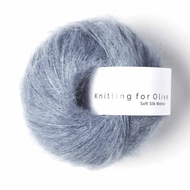Soft Silk Mohair Dusty Dove Blue RMS Knitting for Olive