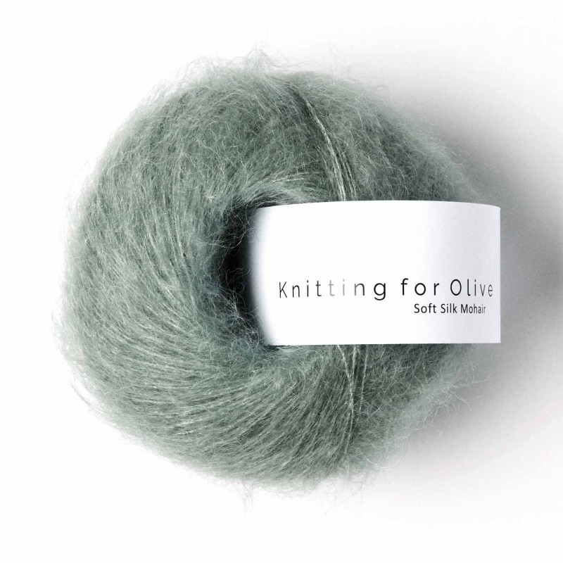 Soft Silk Mohair Dusty Aqua RMS Knitting for Olive