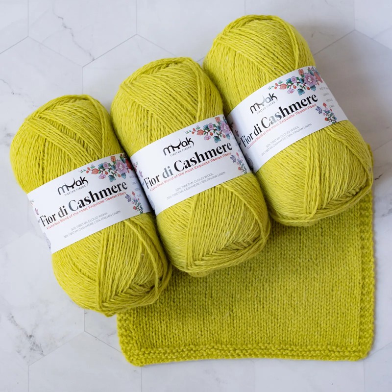mYak Flor di Cashmere Bright Canary