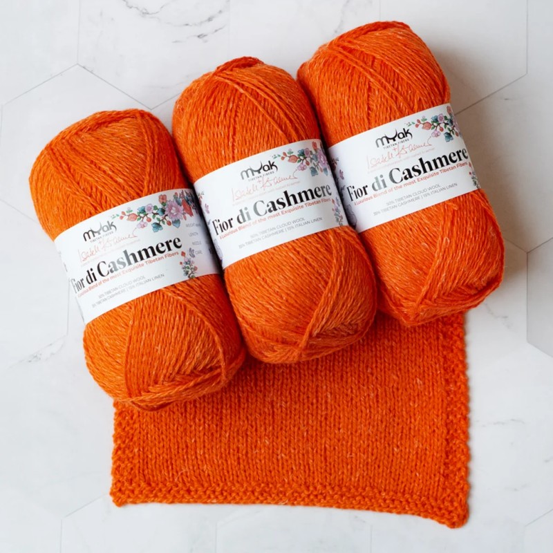 mYak Flor di Cashmere Orange Crush