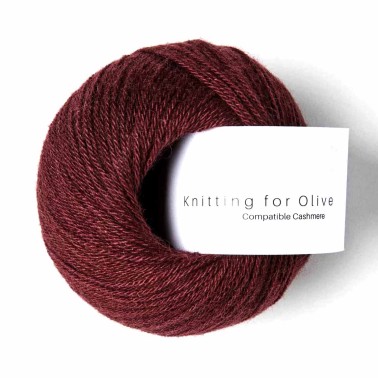 Compatible Cashmere Bordeaux Knitting for Olive Lana 100% Cashmere de Mongolia | Hilo Premium y Exclusivo