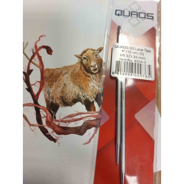 Chiaogoo Quads Interchangeable Metal Circular Knitting Needles 4" (12 cm) or 5" (13 cm)