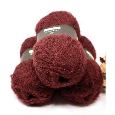 Isager Boucle 33 Wine Brick