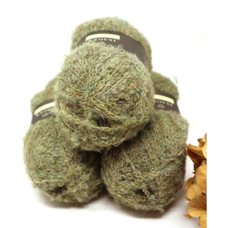 Isager Boucle 23 Thyme Green