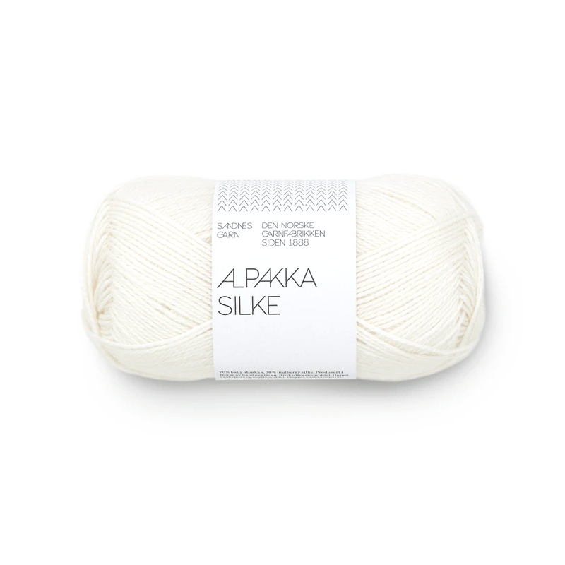 Alpakka Silke 1002 White