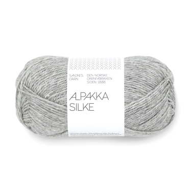 Alpakka Silke 1042 Grey Melange