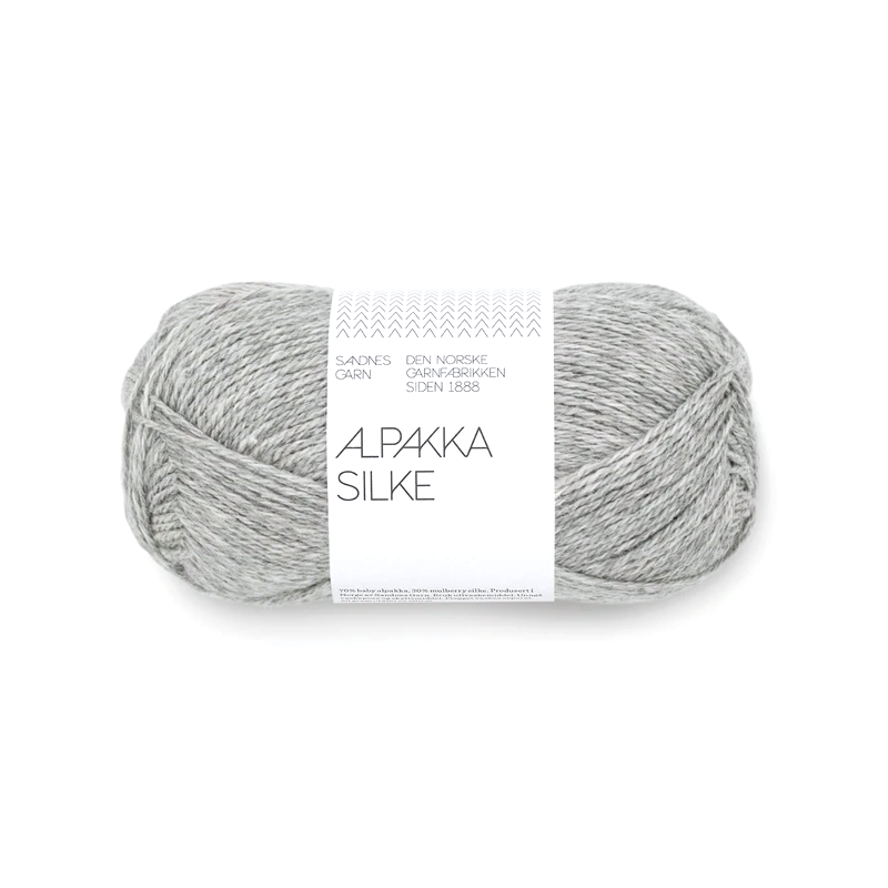 Alpakka Silke 1042 Grey Melange