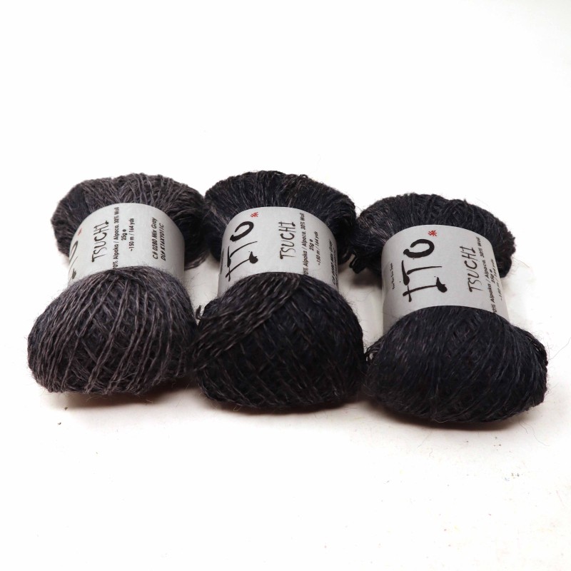 Ito Yarn Tsuchi 0280 Mix Gray