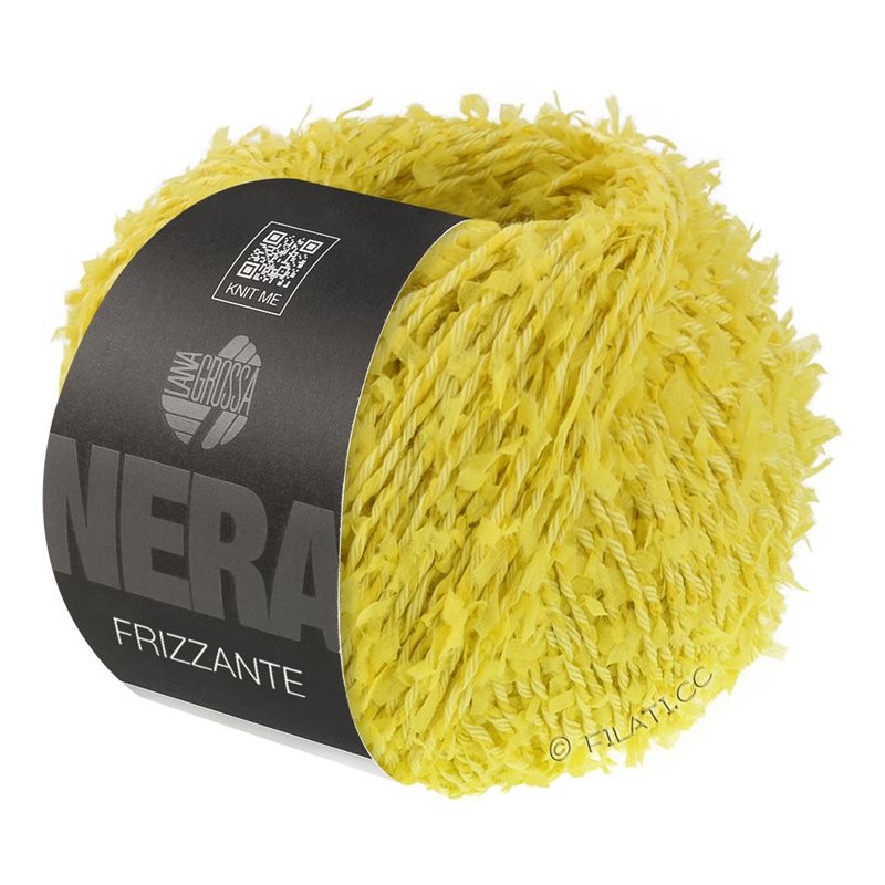 Lana Grossa Frizzante 10 Lemon Hilo de Algodón con Efecto fleco  – Comprar Online