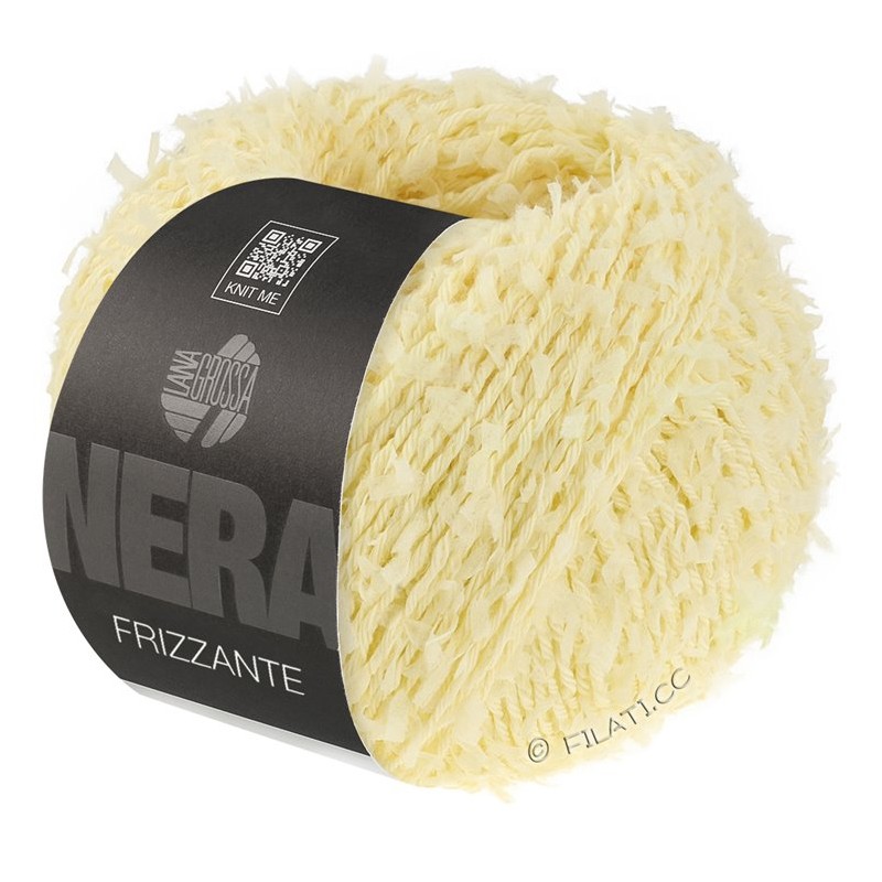Lana Grossa Frizzante 11 Vainilla Hilo de Algodón con Efecto fleco  – Comprar Online