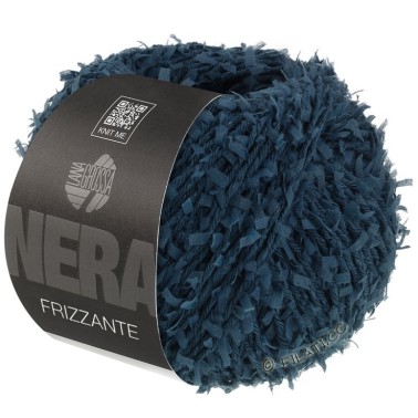 Lana Grossa Frizzante 07 Blue Hilo de Algodón con Efecto fleco  – Comprar Online