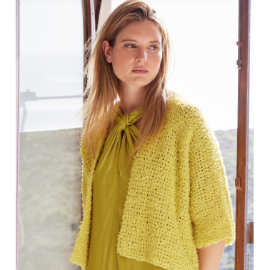 Lana Grossa Frizzante 10 Lemon Hilo de Algodón con Efecto fleco  – Comprar Online
