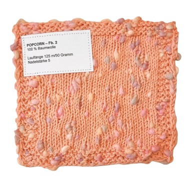 Popcorn 13 Camel Green | Hilo 100% Algodón con Nudos – Comprar Online