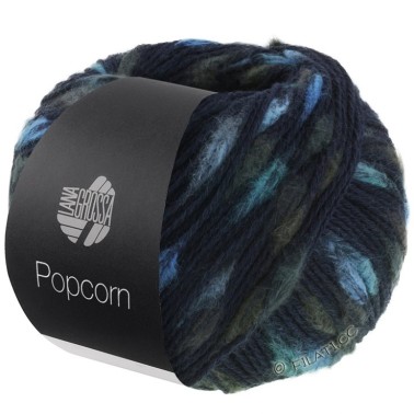 Popcorn 07 Blue Turquoise | Hilo 100% Algodón con Nudos – Comprar Online