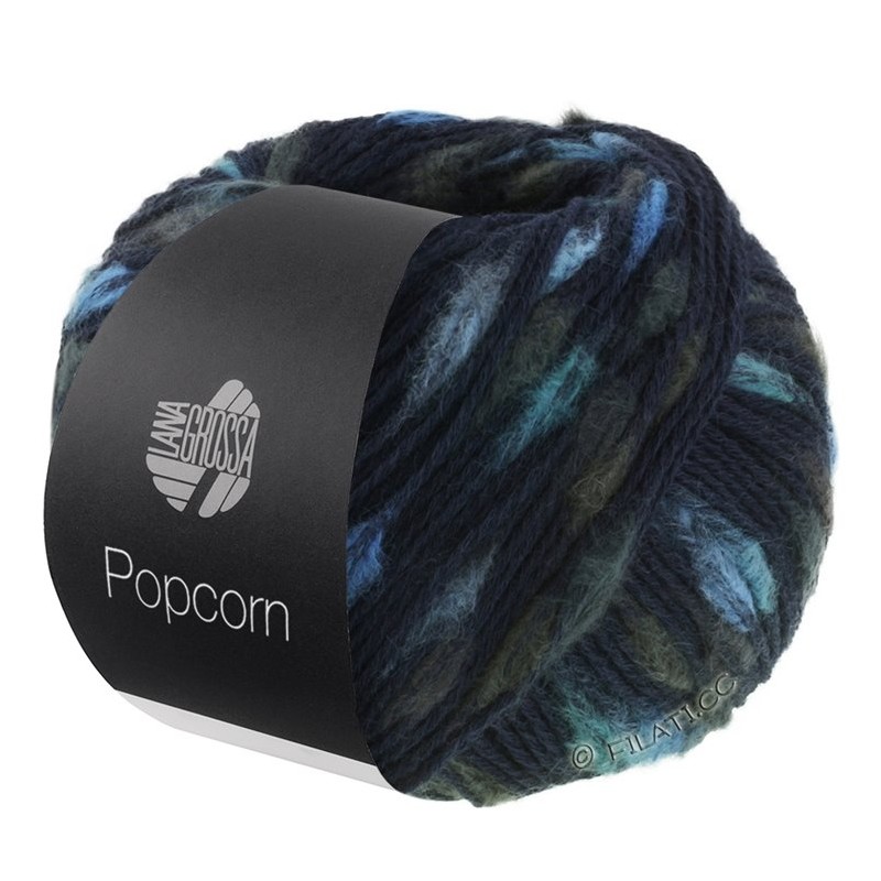 Popcorn 07 Blue Turquoise | Hilo 100% Algodón con Nudos – Comprar Online