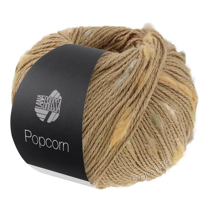 Popcorn 12 Camel | Hilo 100% Algodón con Nudos – Comprar Online